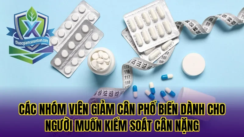 Các nhóm viên giảm cân phổ biến dành cho người muốn kiểm soát cân nặng