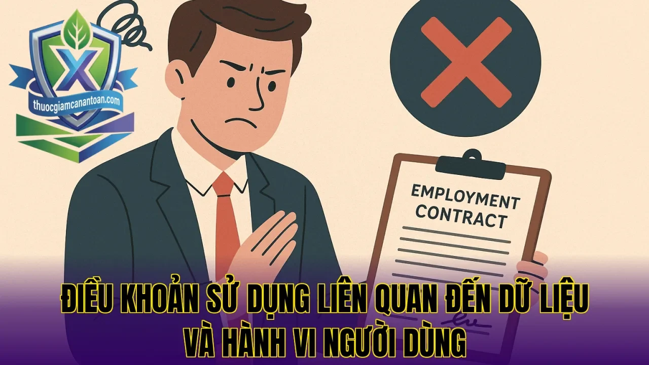 Điều khoản sử dụng liên quan đến dữ liệu và hành vi người dùng