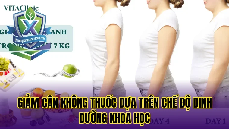 Giảm cân không thuốc dựa trên chế độ dinh dưỡng khoa học