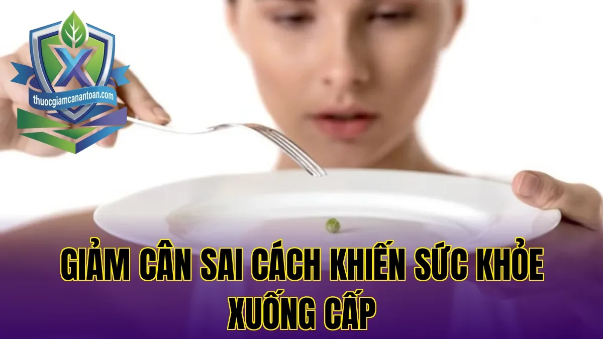 Giảm cân sai cách khiến sức khỏe xuống cấp