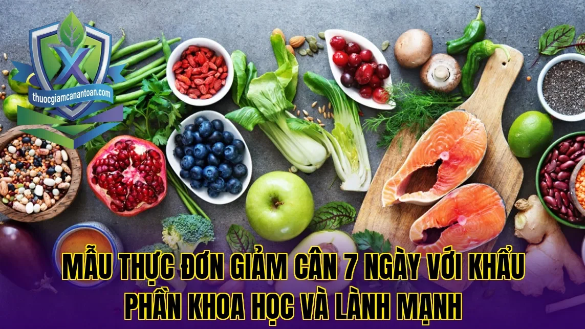 Mẫu thực đơn giảm cân 7 ngày với khẩu phần khoa học và lành mạnh