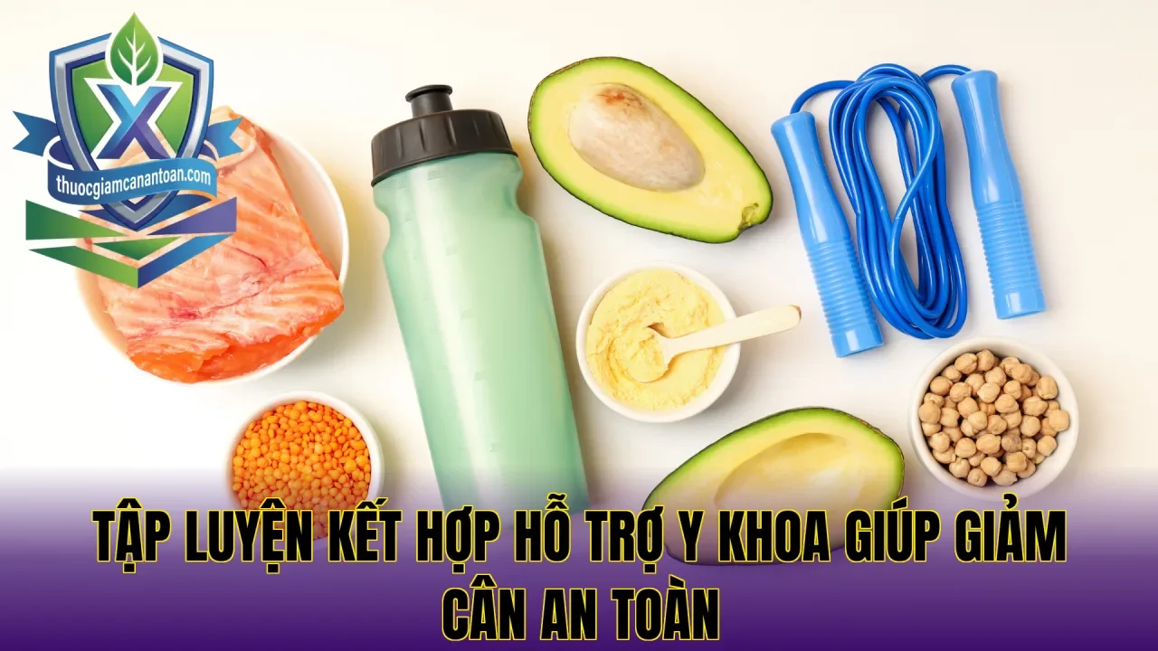 Tập luyện kết hợp hỗ trợ y khoa giúp giảm cân an toàn