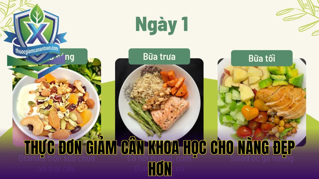 Thực đơn giảm cân khoa học cho nàng đẹp hơn