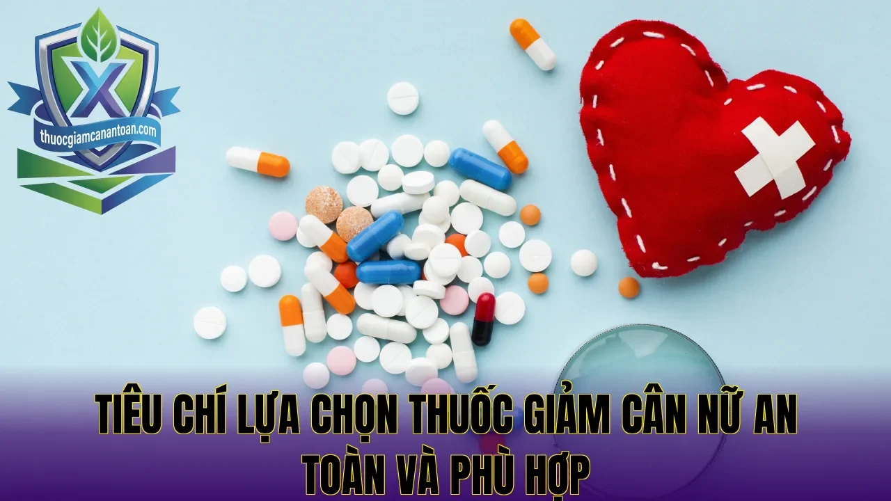 Tiêu chí lựa chọn thuốc giảm cân nữ an toàn và phù hợp