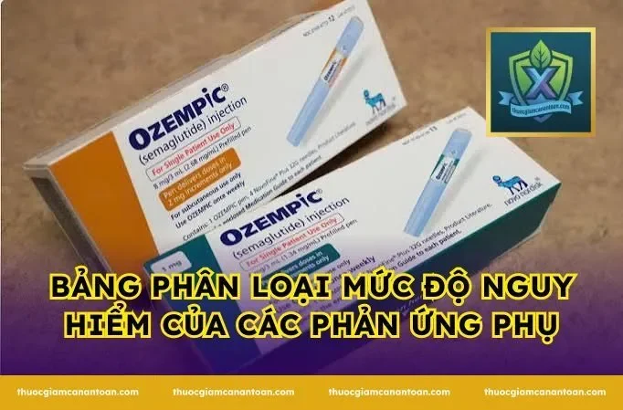 Bảng phân loại mức độ nguy hiểm của các phản ứng phụ